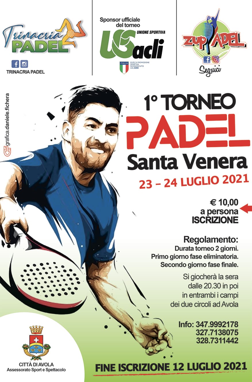 Avola: Al via domani il I Trofeo Padel – Santa Venera