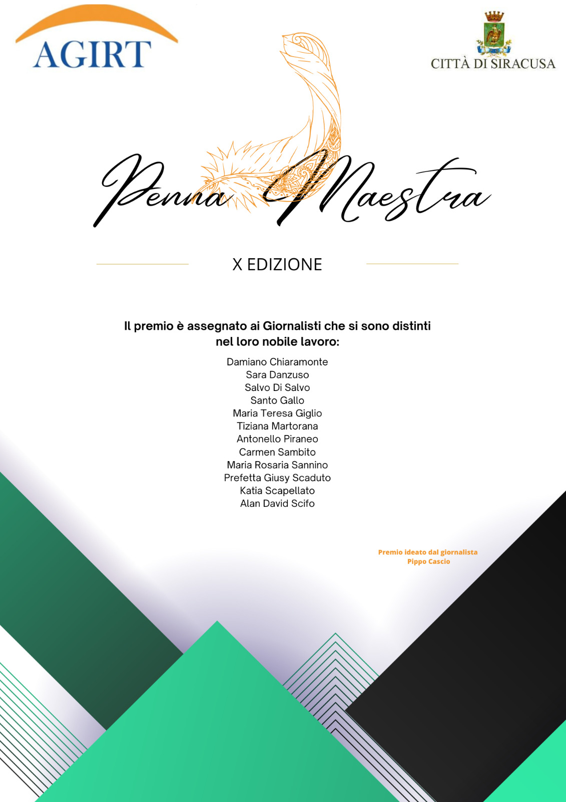 Domani la X edizione del premio “Penna Maestra” a Siracusa