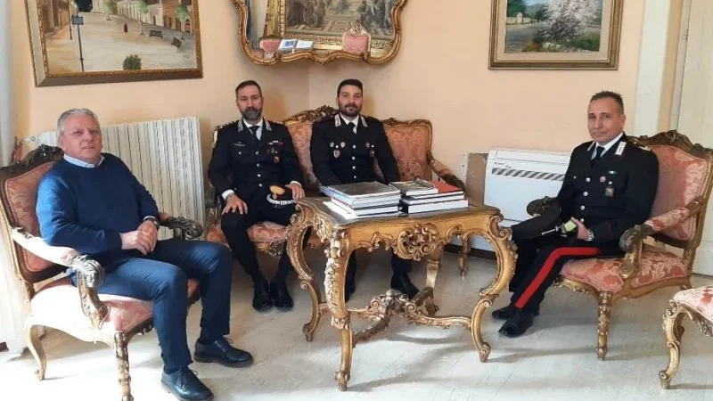 Il sindaco di Canicattini Bagni ha ricevuto il Comandante provinciale dei Carabinieri